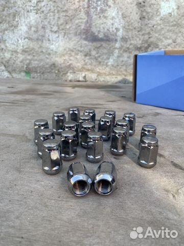 Гайка колеса УАЗ Хром 20 штук под 19 ключ