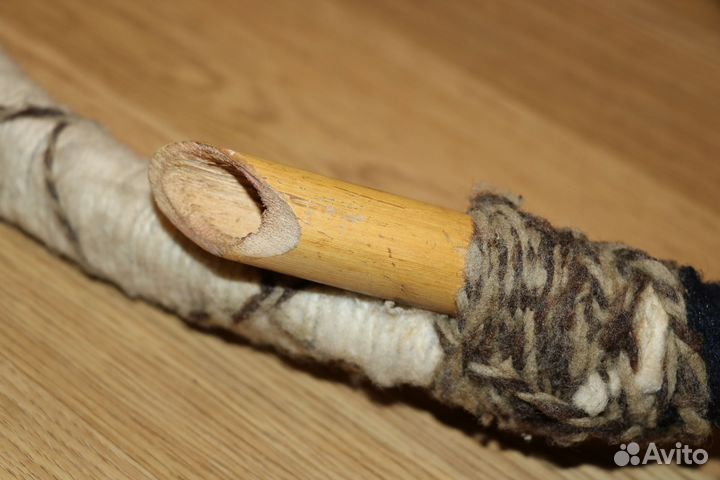 Духовой этнический круговой инструмент с рогом