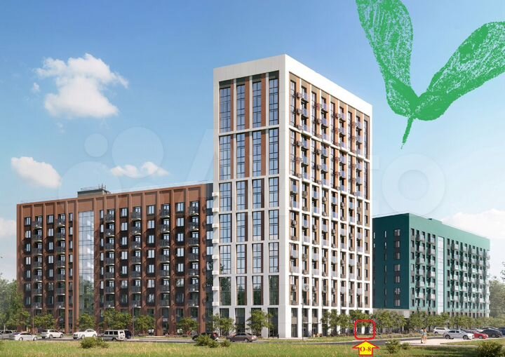 Свободного назначения, 55.7 м²