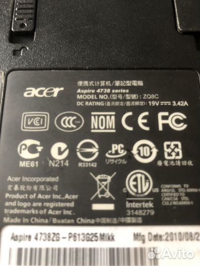 Ноутбук acer