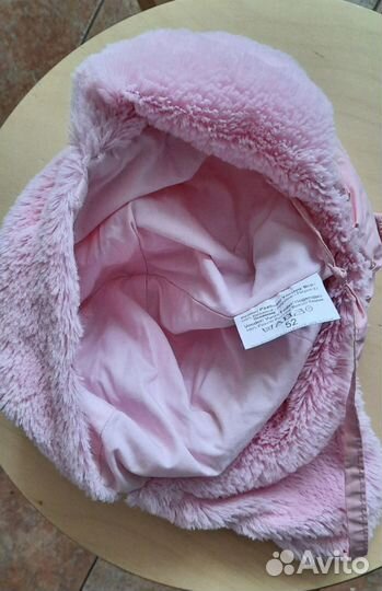Шапочка для девочки демисезонная р.52-54-56