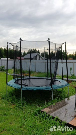Батут для дачи с сеткой