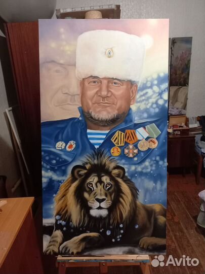 Портрет маслом, акрилом