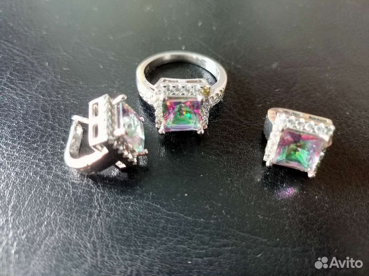 Серьги, кольцо