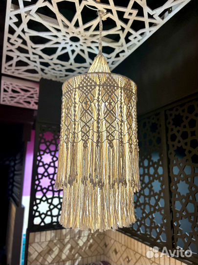 Дизайнерские люстры. Люстры в технике макраме