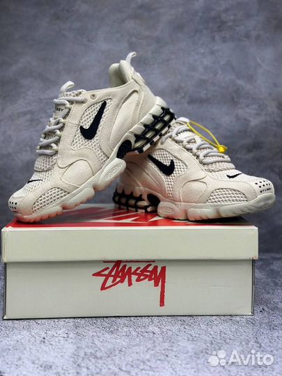 Кроссовки Nike Air Zoom Spiridon Stussy Fossil