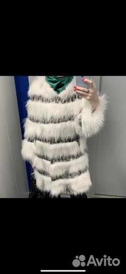 Шуба из лисы облегченная Снежная Королева