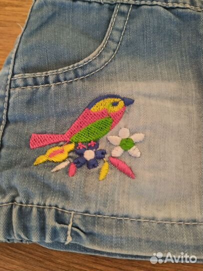 Юбка джинсовая детская размер 86