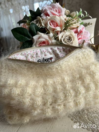 Косметичка вязанная