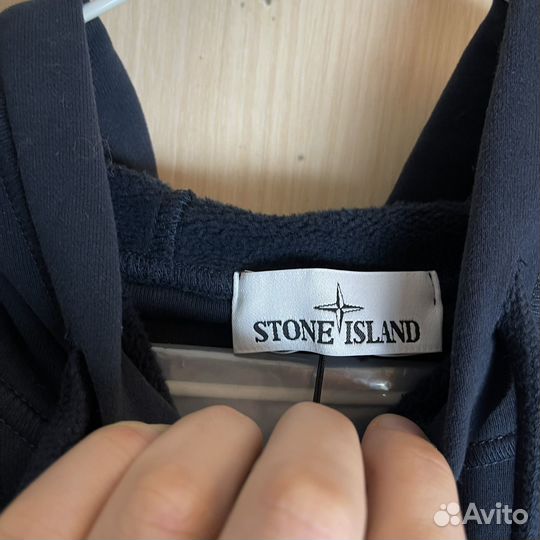 Худи толстовка Stone Island 21FW тёмно-синий L