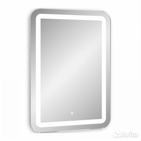 Зеркало Континент Lucia LED 80x90 белое LED под