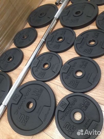 Набор 50кг Штанга и разборные гантели