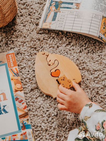 Пазлы деревянные для малышей