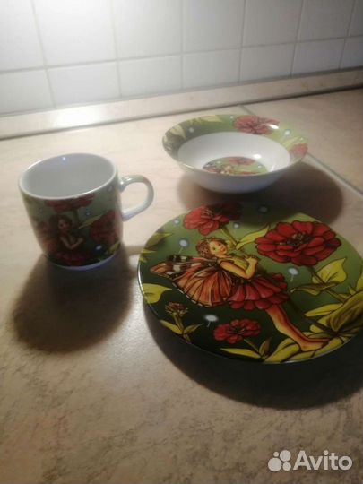 Детский набор из фарфора (3 предмета)