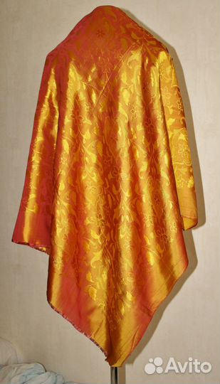 Большие жаккардовые Платки из шелка.СССР Винтаж