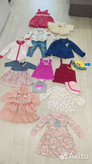 Одежда для девочки 80-110, куртка, джинсы, платья