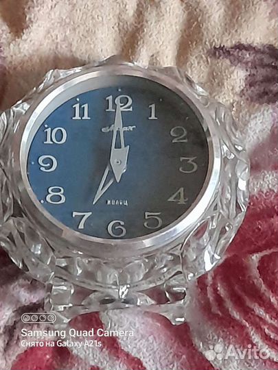 Часы СССР хрустальные