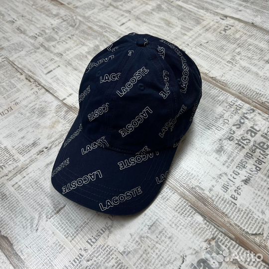 Кепка Lacoste / Лакост, оригинал, множество лого