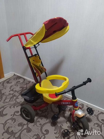 Трёхколёсный велосипед детский коляска
