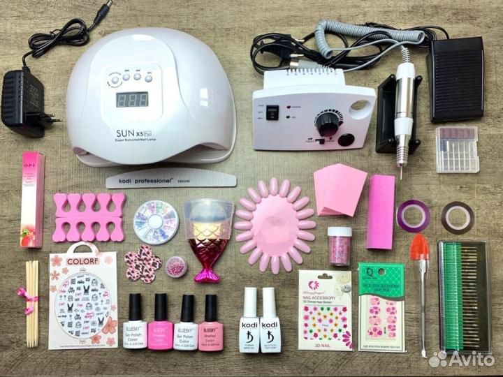 Набор для маникюра/гель лака с проф материалами