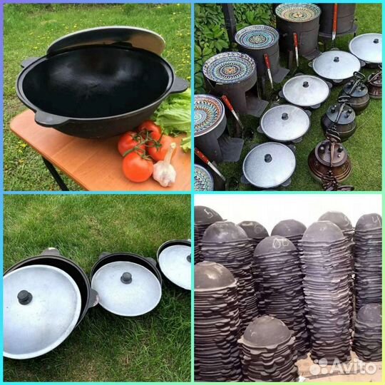 Казан чугунный 22л