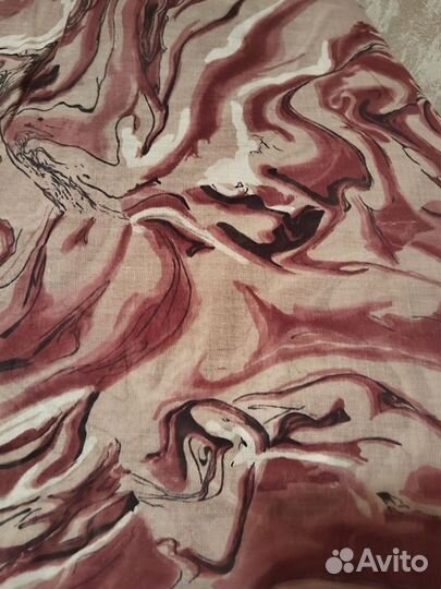 Отрезы ткани из СССР, шелк, хлопок, лен