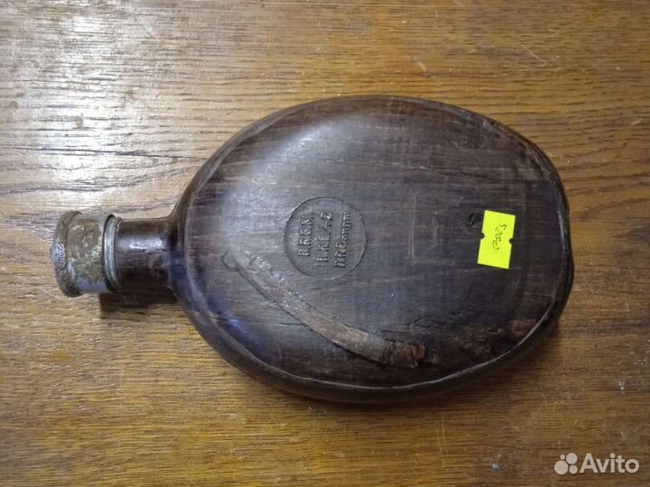 Немецкая фляжка кокос ВОВ