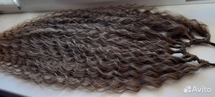 Хвост на резинке, афрокудри на резинке