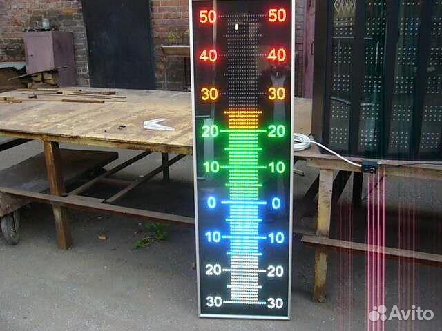 Термометр электронный светодиодный 450х1500мм