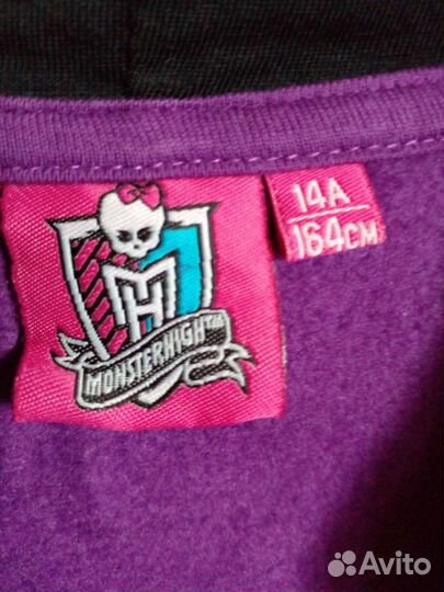 Толстовка на флисе Новая Монстер Хай р 146