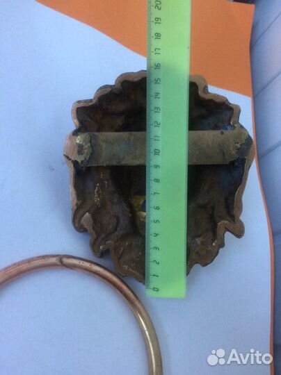 Лев Дверной молоток, стукало, барельеф Бронза