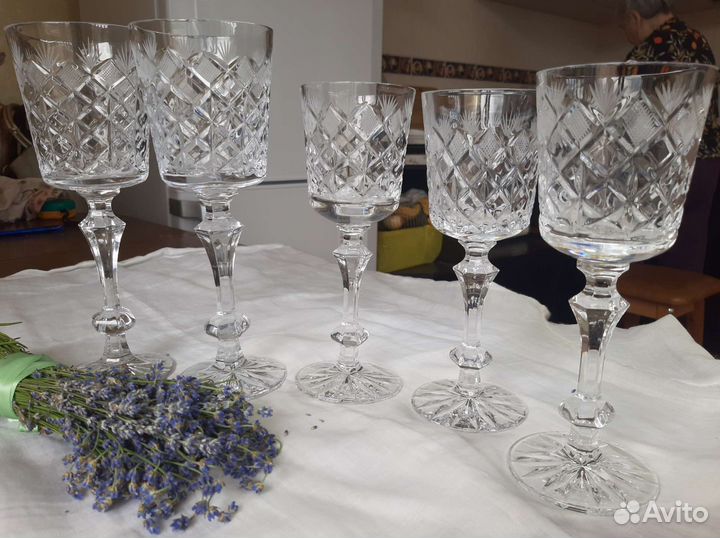 Фужеры-кубки хрустальные СССР