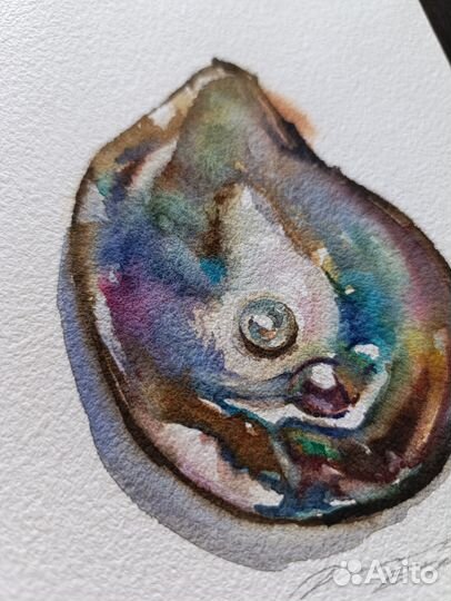 Работа акварель 