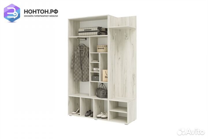 Прихожая Стелла дуб крафт белый