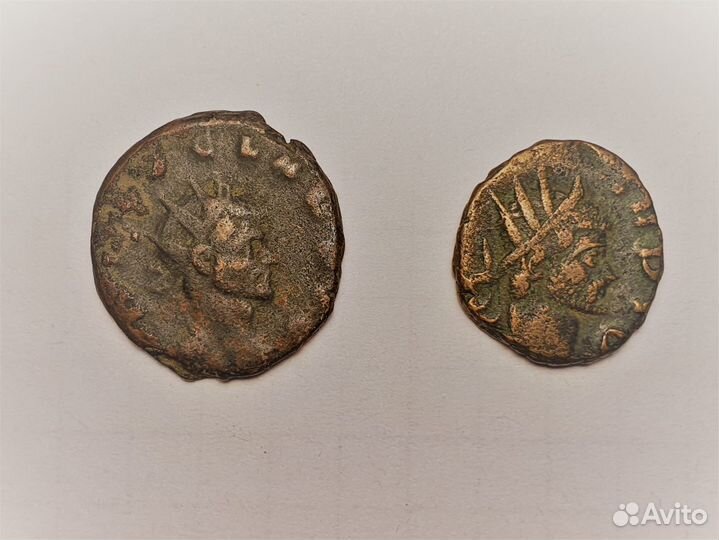 Две римские монеты (Клавдий II)