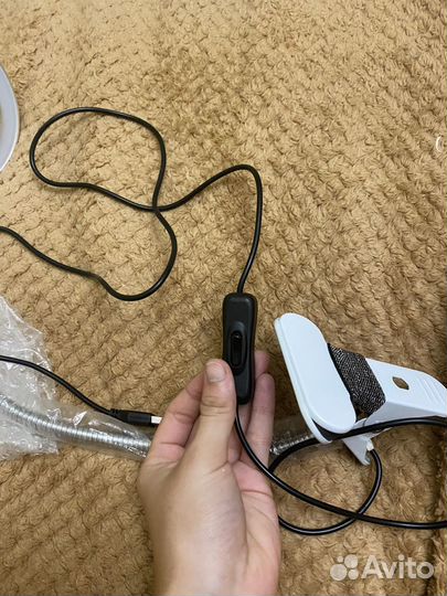 Лампа лупа настольная