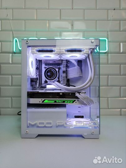 Игровой компьютер белый Intel/Полный Комплект/пк