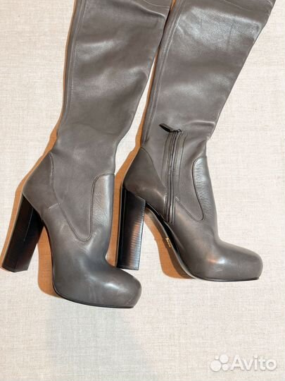 Ботфорты Prada оригинал 39 размер кожа