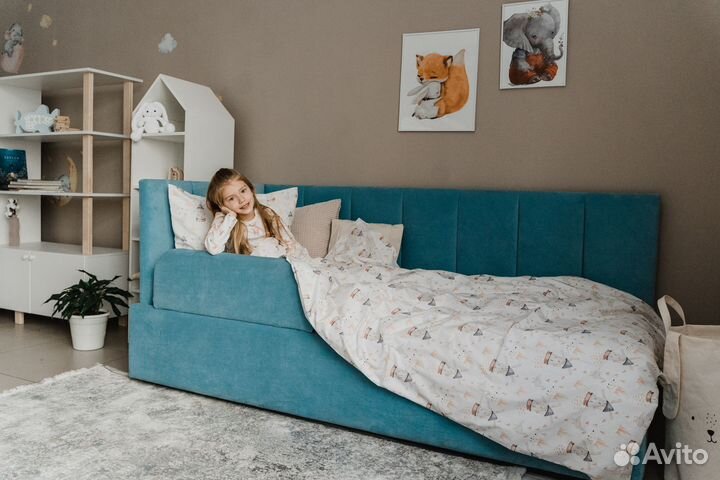 Детская кровать Квадра угловая 200х90 с Доставкой