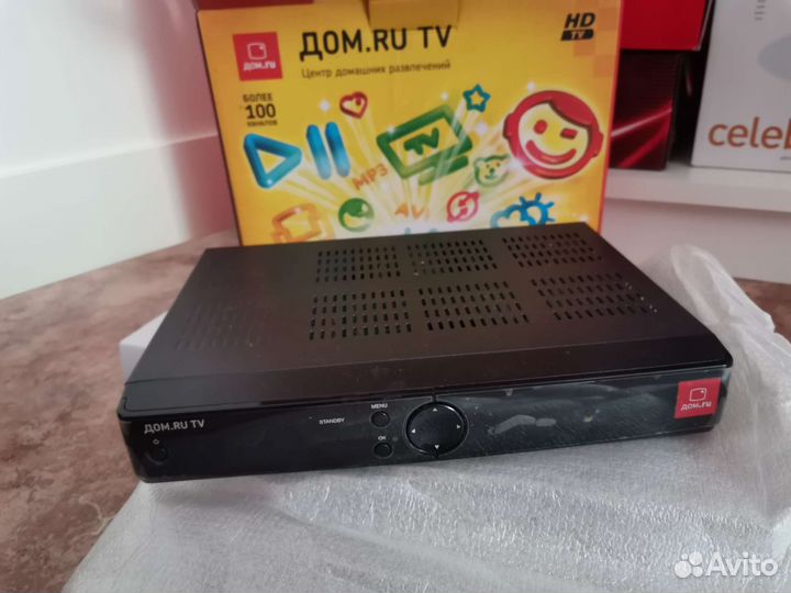 Ресивер Приставка дом ру + wifi роутер