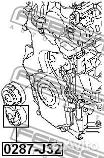 Ролик ремня приводного nissan teana J32/X-trail T3