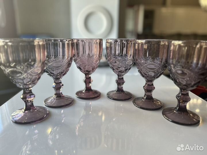 Красивые бокалы.6шт