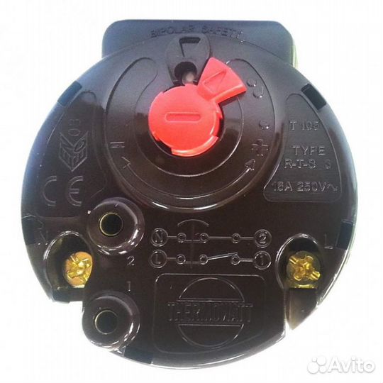 Термостат стержневой RTS3 16A, TW, 78С