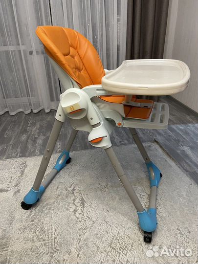 Детский стульчик для кормления chicco polly