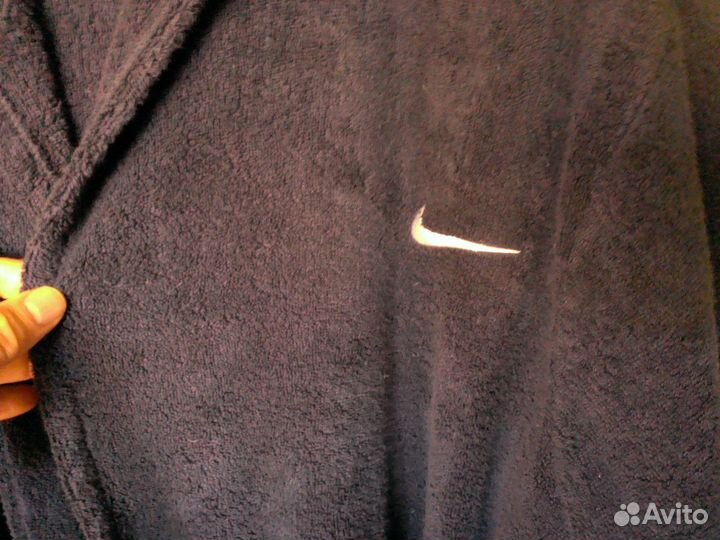 Мужской махровый халат с капюшоном