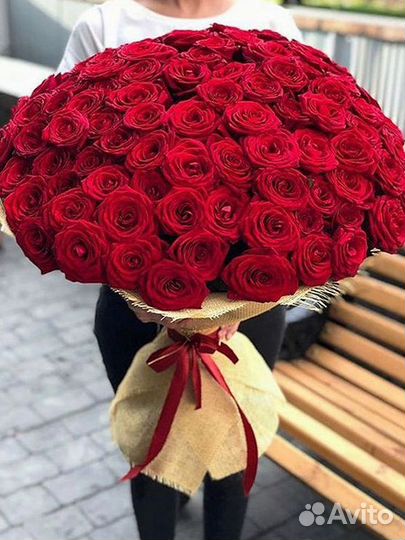 Розы высокие Доставка цветов