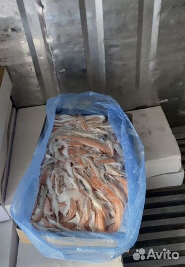Рыба семга брюшки свежая заморозка