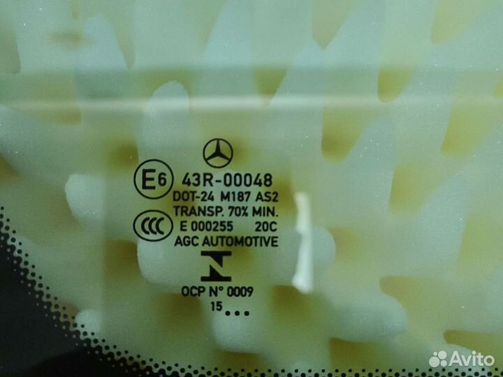 Стекло боковое заднее левое mercedes GLC w253