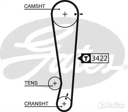 Ремень грм hyundai / KIA 1.0-1.1 99- (101x20)