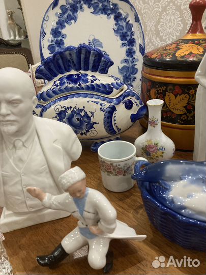 Предметы интерьера. Статуэтки лфз Дулево Гжель